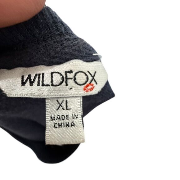 Wildfox Sweatshirt Royal Blue with Rainbow SOCIAL Message Size XL - Picture 6 of 8